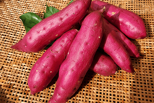 洗ったさつまいも